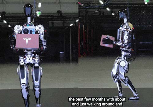 
     O robô inteligente humanóide de Tesla é lançado, o robô T800 chegaria em breve, certo?
    