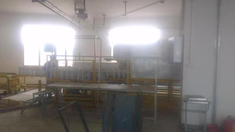 linha de produção de luvas