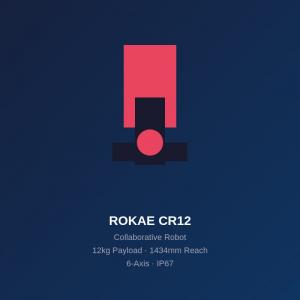 ROKAE CR12 Collaborative Robot - 12kg Payload 6-Axis Cobot for Heavy-Duty Tasks