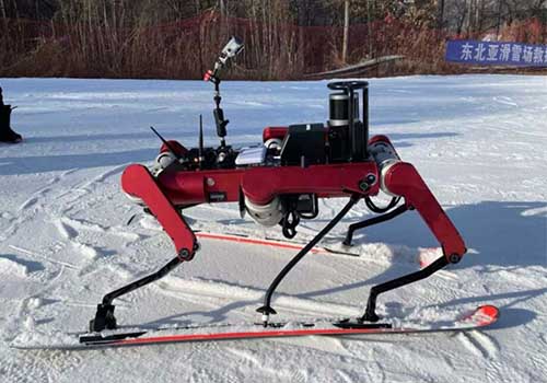 O robô de esqui de seis pernas é revelado, esquie com o robô!