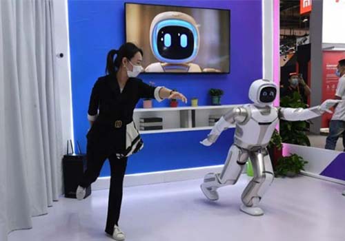 robô doméstico de serviço AI